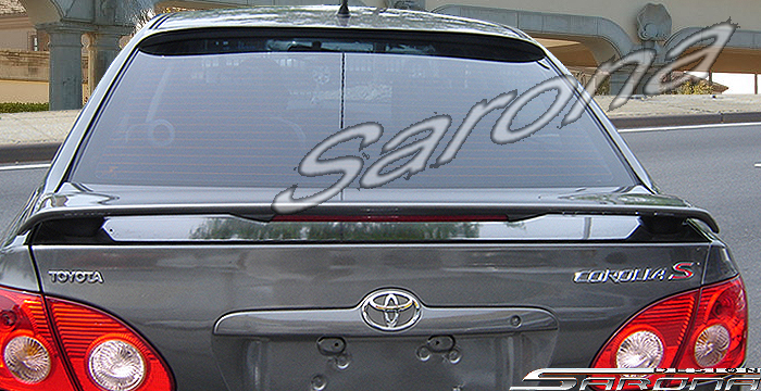 Custom Toyota Corolla Roof Wing  Sedan (2003 - 2009) - $279.00 (Manufacturer Sarona, Part #TY-017-RW)